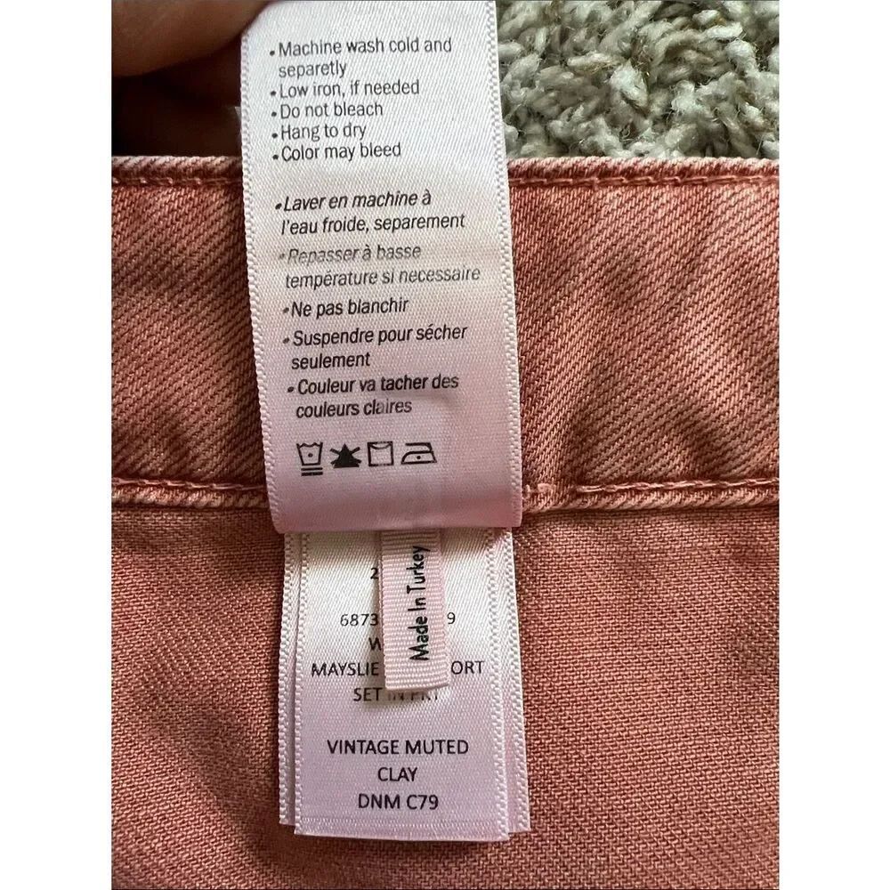 Like New! PAIGE Mayslie Utility Shorts Vintage Muted Clay in Size 32 - Picture 11 of 16